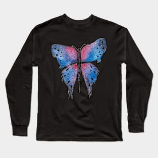 Butterfly Abstract Long Sleeve T-Shirt